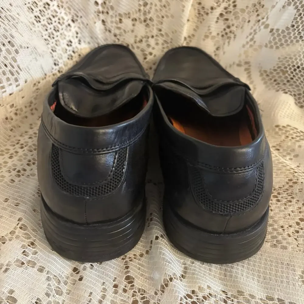 Clarks Men's Unstructured Men's US 11 W Black Leather Penny Loafers